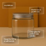 Clear Jar 250ml - Pack of 2, 6, or 12 Jars